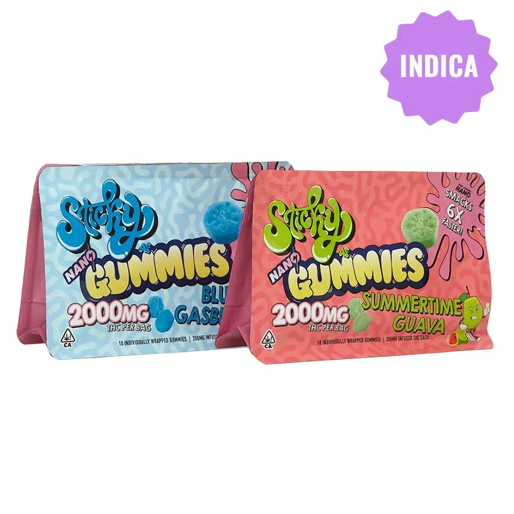 Sticky Nano Indica THC Gummies